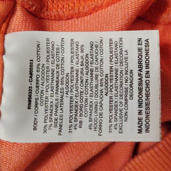 Nike Women's Dri-Fit Orange Zip-Up Hoodie - Size Large - Picture 5 of 5